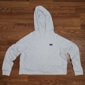 Patagonia White Cropped Hoodie